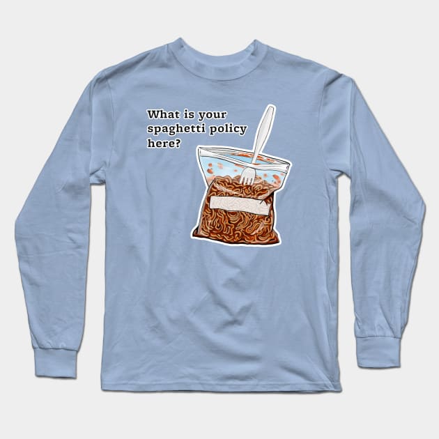 Charlie's Spaghetti Long Sleeve T-Shirt by NightMan Designs